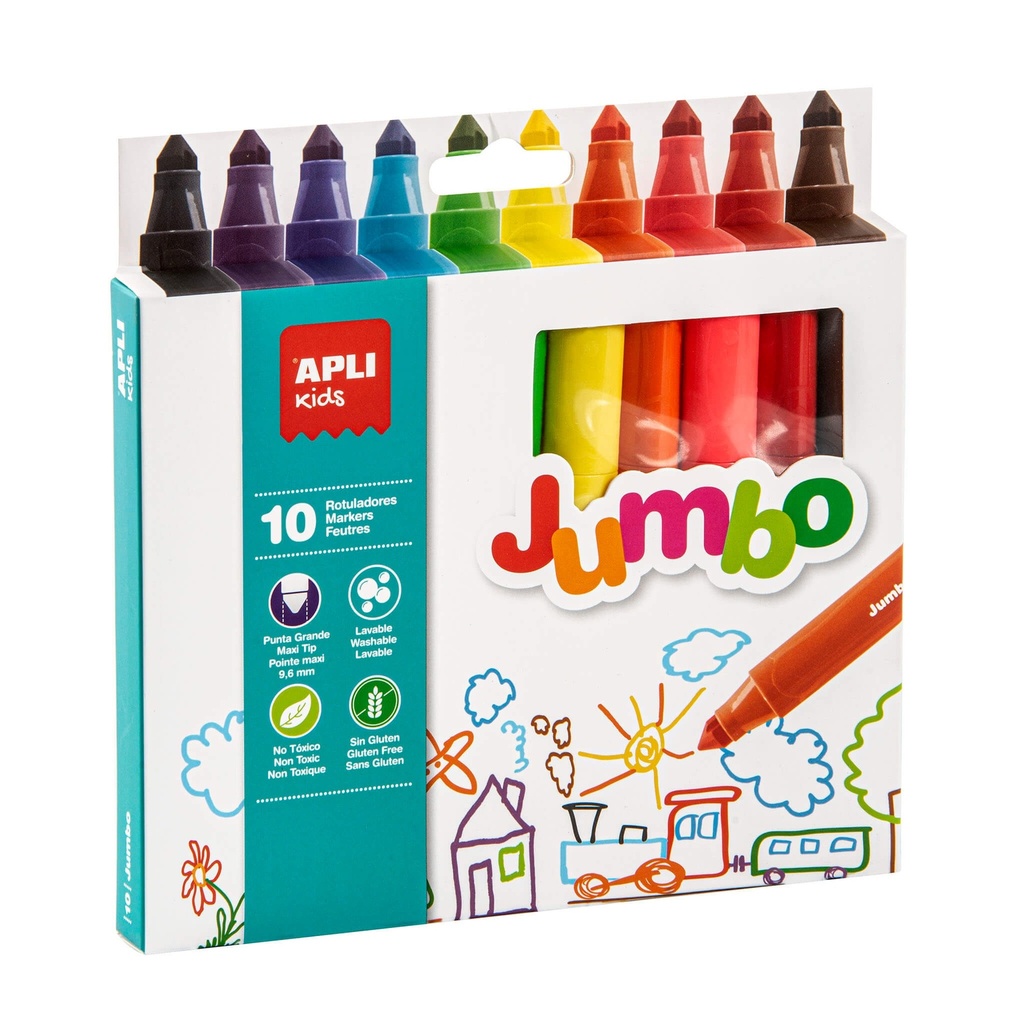 Apli Marqueurs Jumbo 10U