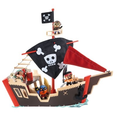 Djeco Arty Toys - Piratous - Ze Pirat Boat - Fsc 100%