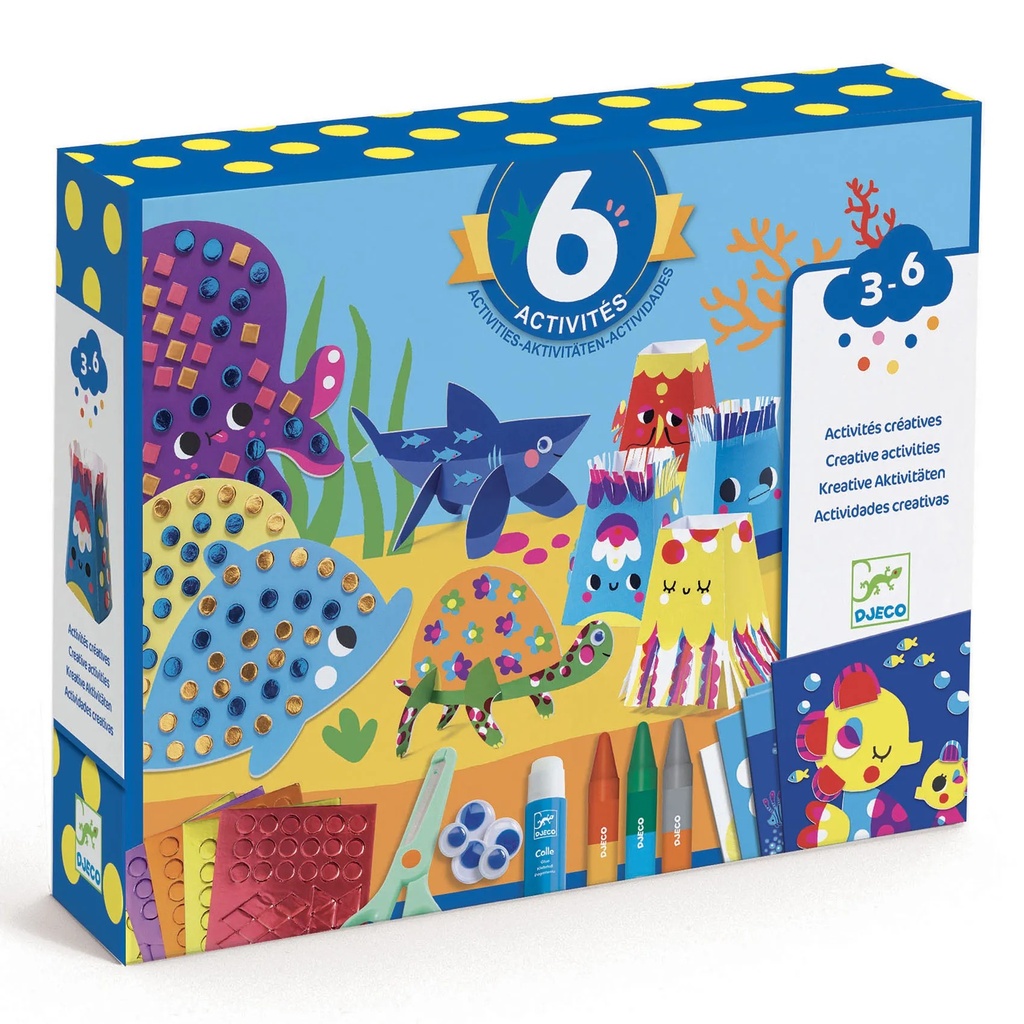 Djeco Coffrets Multi Activites - La Mer Et Ses Plaisirs - Fsc Mix