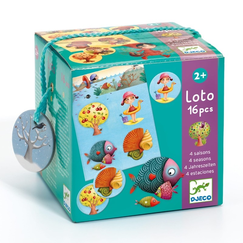 Djeco Mémo, Loto, Domino - Loto 4 Saisons - Fsc Mix
