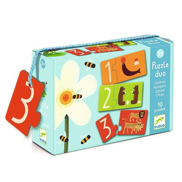 [DJ08151] Djeco Puzzle Duo - Puzzle Duo Chiffres - Fsc Mix