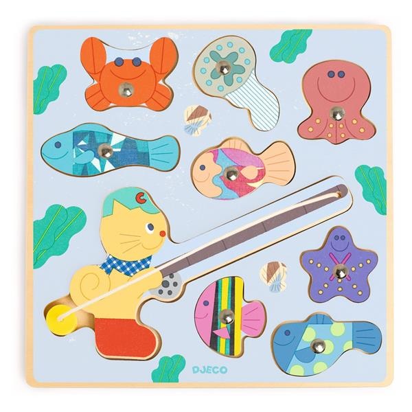 Djeco Puzzle Relief - Puzz & Fish Bariolo - Fsc 100%