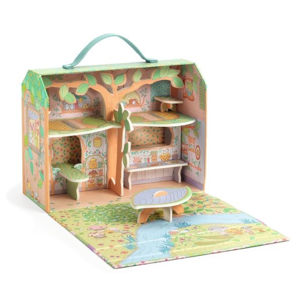 Djeco Tinyly - Figurine - Maison Des Bois De Sylvia & Fox - Fsc Mix
