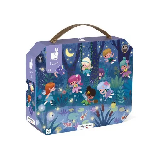 Janod Puzzle Les Fees Et Les Nenuphars - 36 Pcs