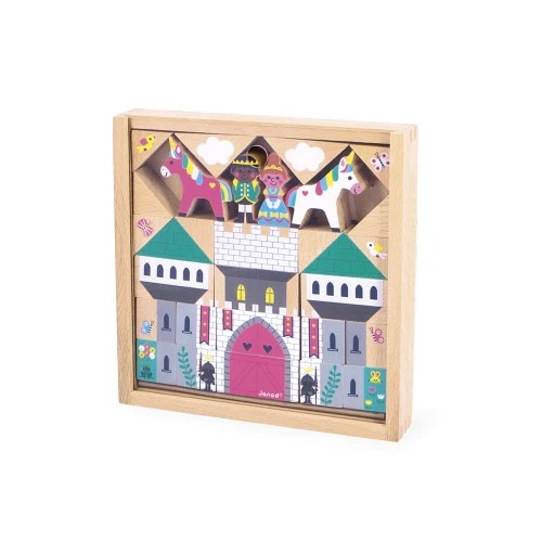 Janod Tapis - Set De Cubes Royaume Enchanté