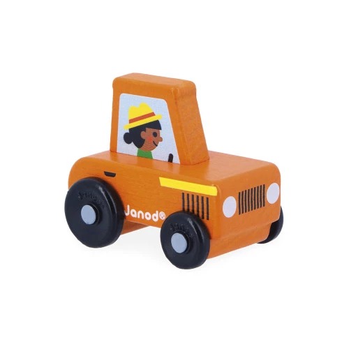 Janod Tapis - Roulant Tracteur Orange