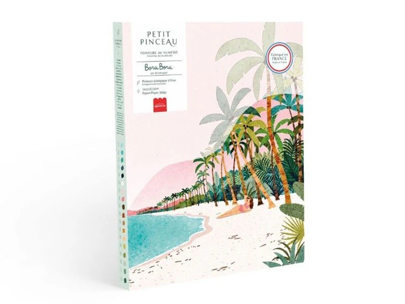 La Petite Epicerie Coffret Peinture Au Numéro - Bora Bora Par Tania Garcia