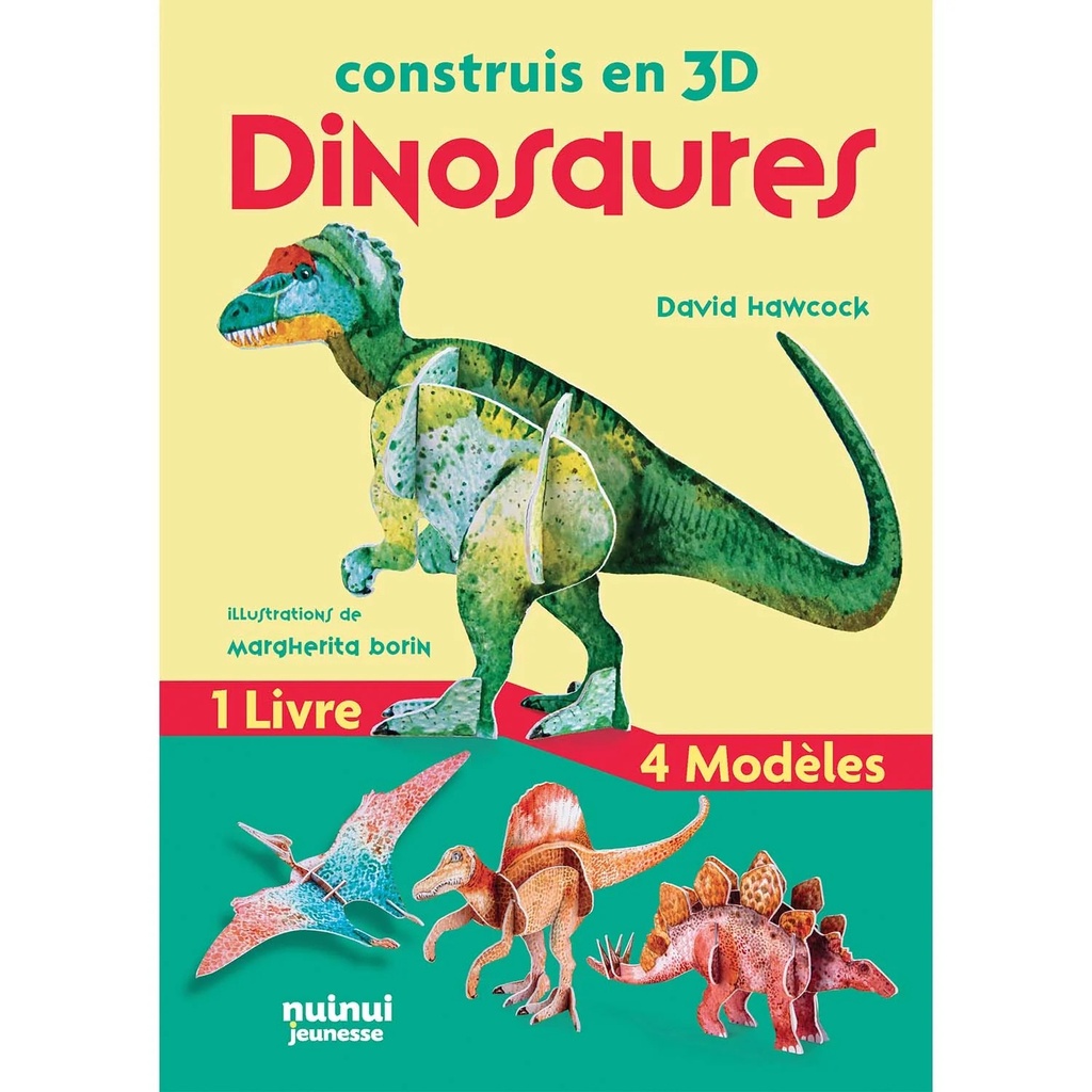 Livre Construis En 3D Dinosaures