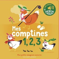 Livre Mes Comptines 1, 2, 3 - Des Sons A Ecouter, Des Images A Regarder