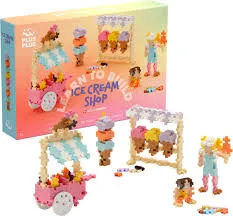 [PLUS004351] Plus Plus Learn To Build Ice Cream Shop
