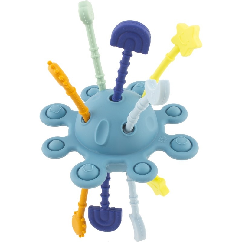 Ulysse Silicone : Jouet D'Éveil Lune Bleue