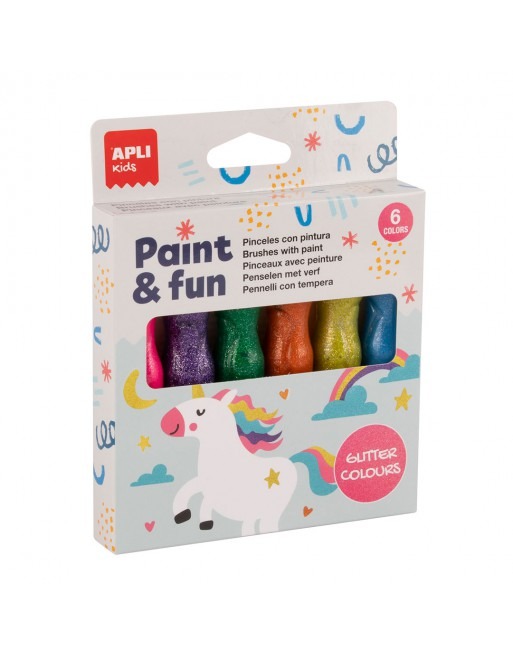 [000019912] Apli Gouaches Couleurs Paillettes