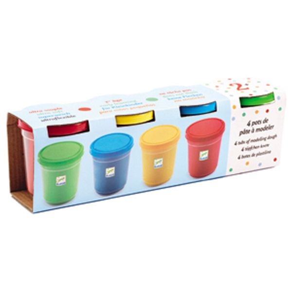 [DJ09756] Djeco Pate A Modeler - 4 Pots De Pâte À Modeler