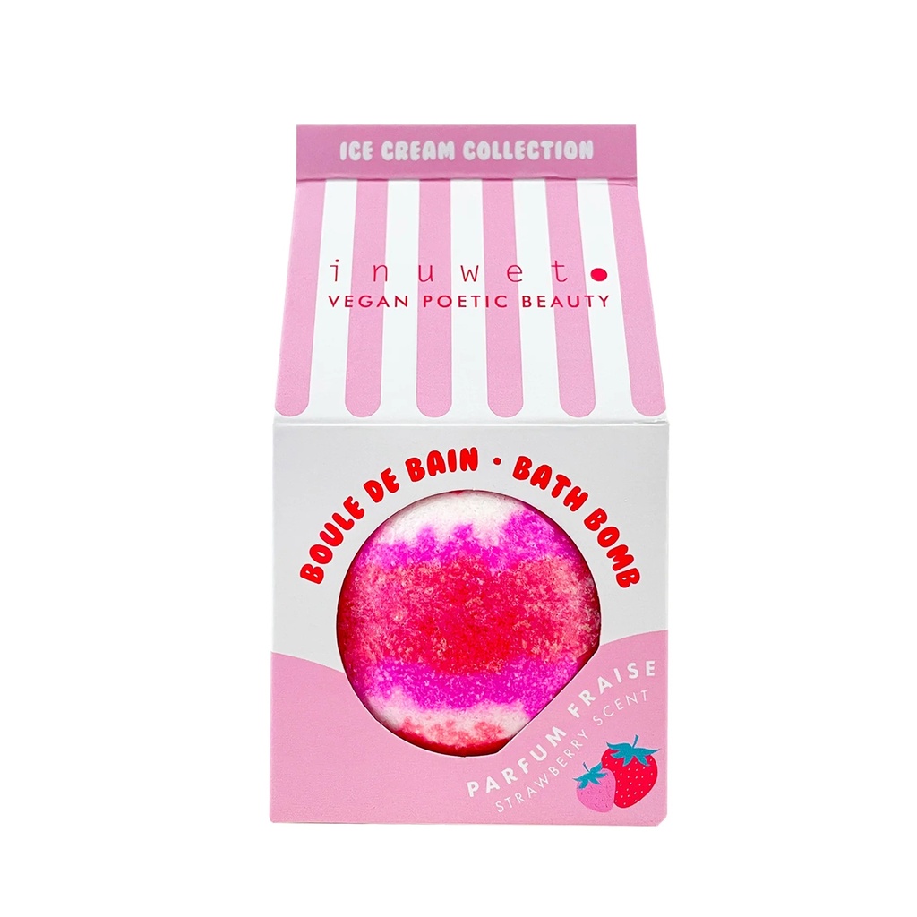 Inuwet Bombe De Bain Icecream - Fraise