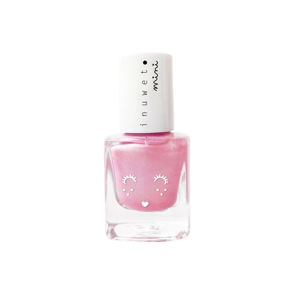 [VINKV20] Inuwet Mini Kids Water Based Nail Polish Vernis Enfant A L Eau Rose Poupee Kv20