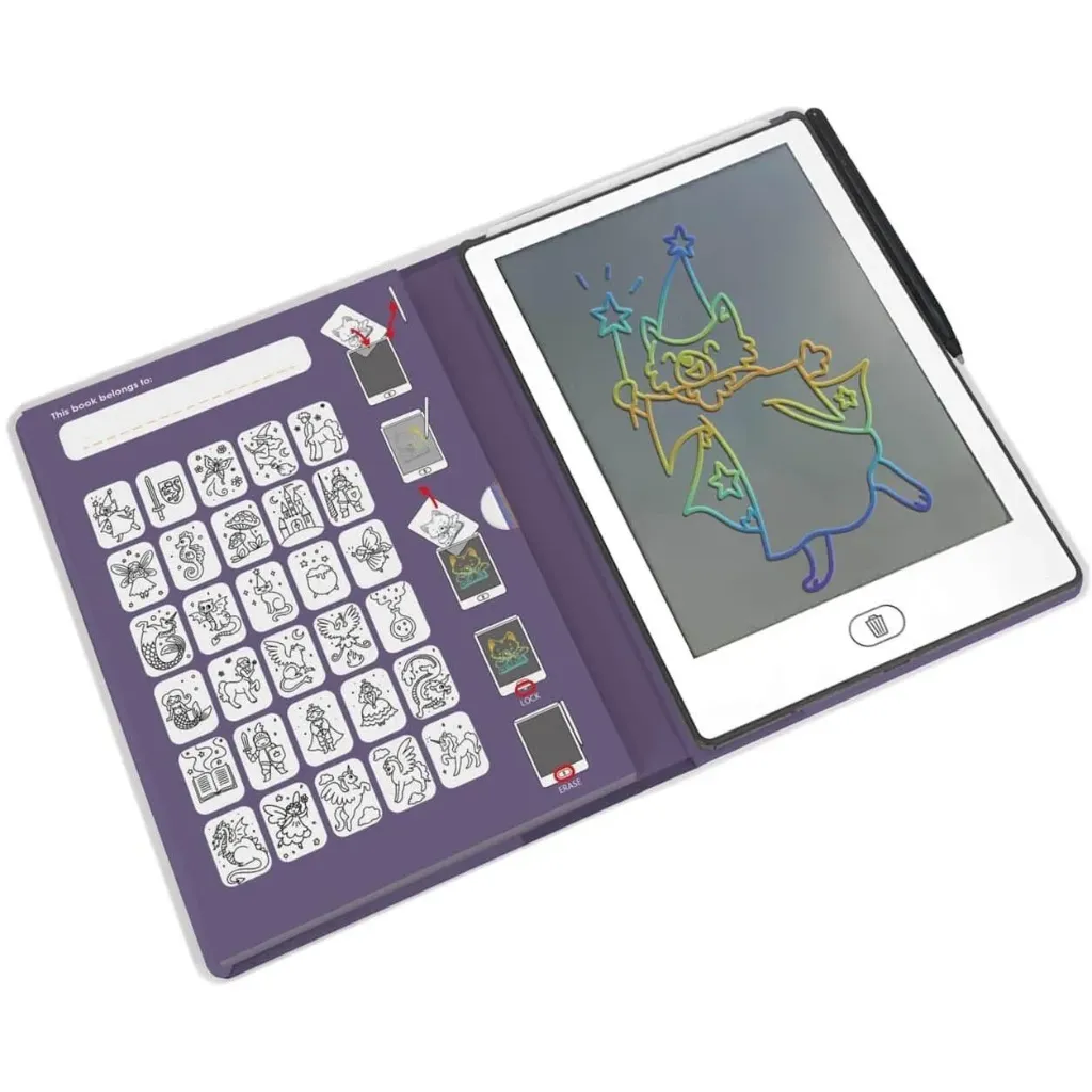 Kidywolf Kidydraw-Mini Tablette À Dessin Princesses Autour du Monde