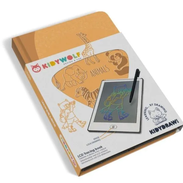 Kidywolf Kidydraw-Mini Tablette À Dessin Animaux