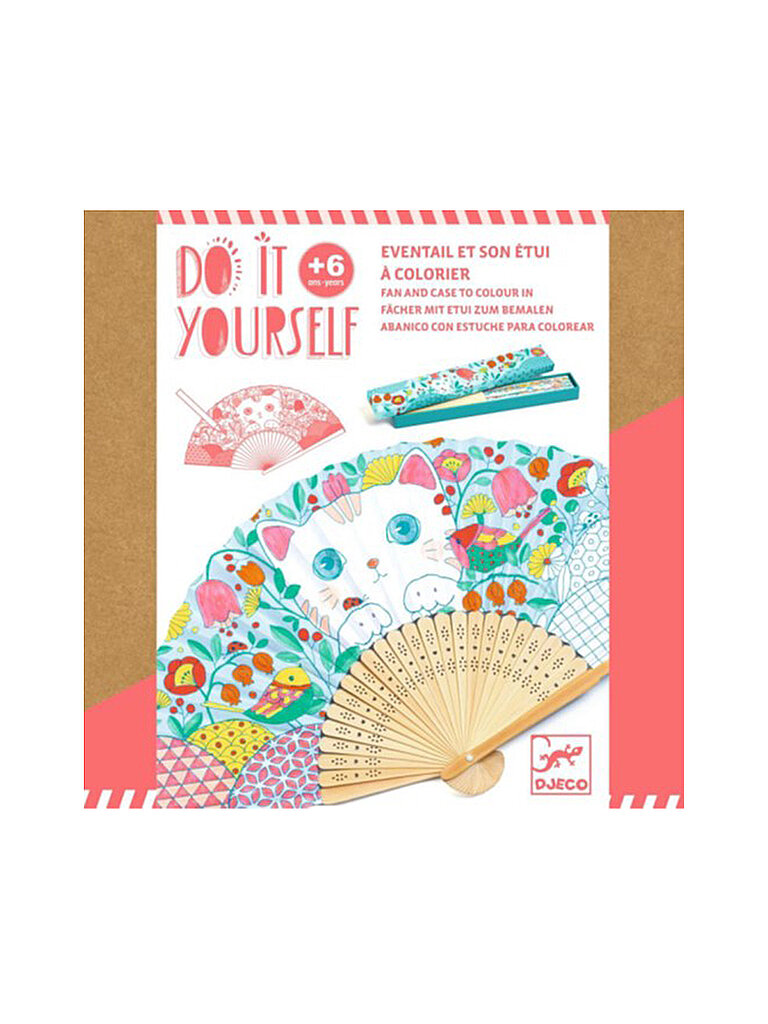 Do it yourself Eventail et son étui à colorier