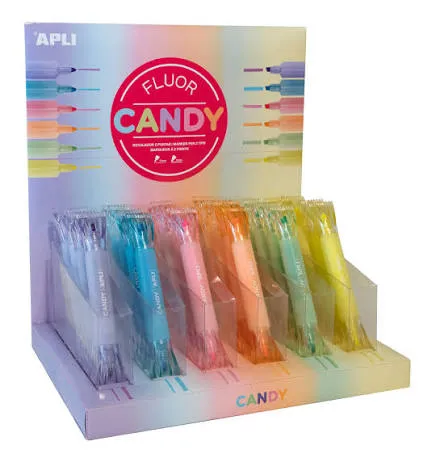 Apli - Marqueur à 2 pointes Fluor Candy