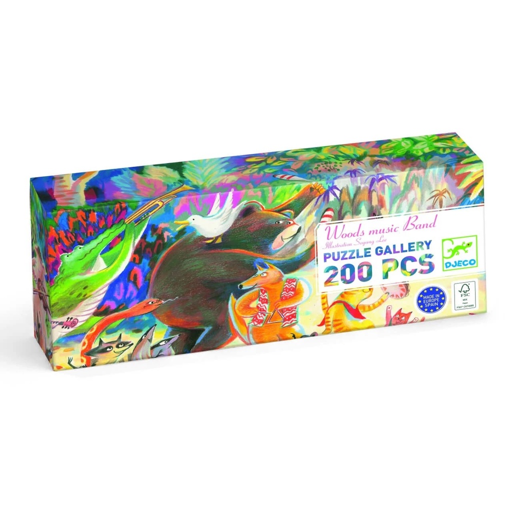 Djeco - Puzzle gallery - Wood music band