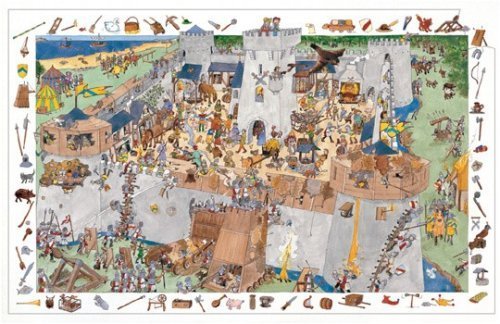 Djeco - Puzzle observation le Château fort