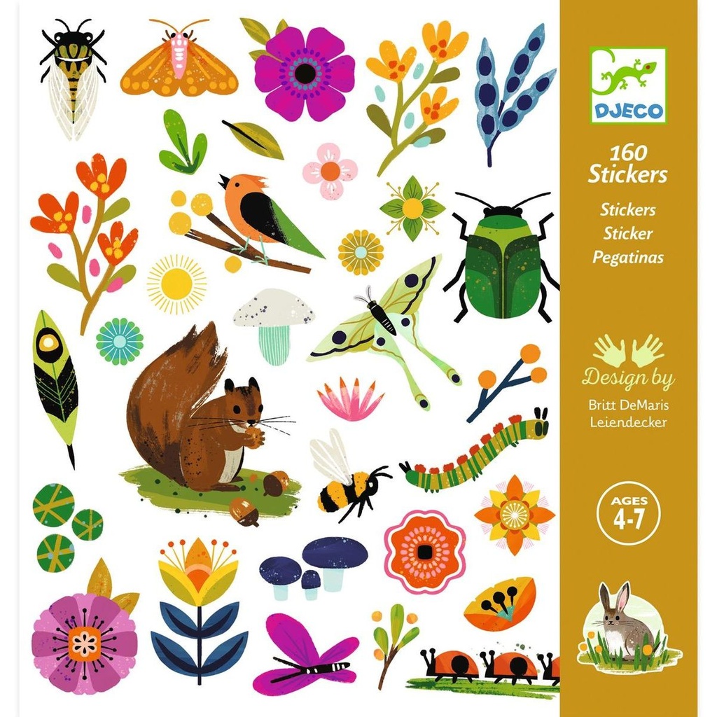[DJ09272] Djeco - 160 stickers Jardin