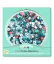 Djeco - 1000 perles Alphabets argent