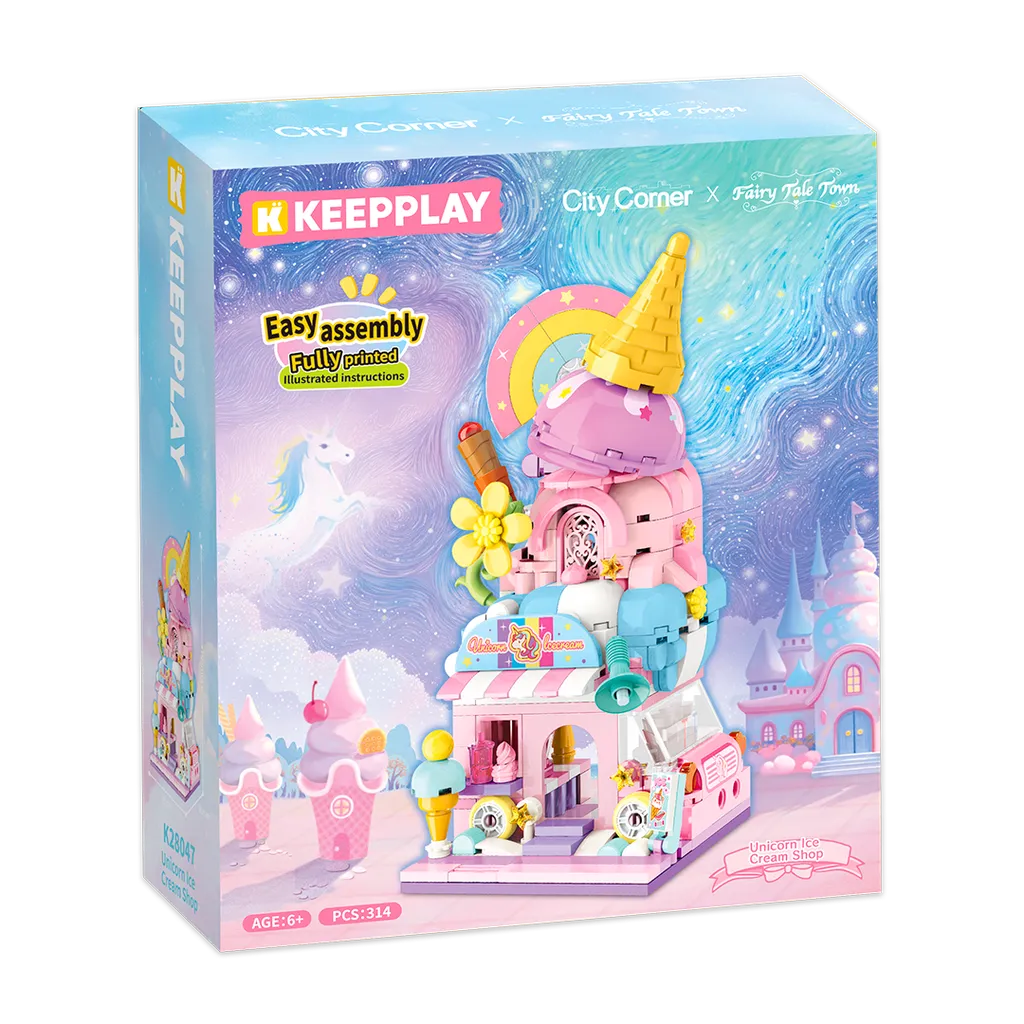 [03924] Keepplay - City Corner Unicorn Ice Cream Shop