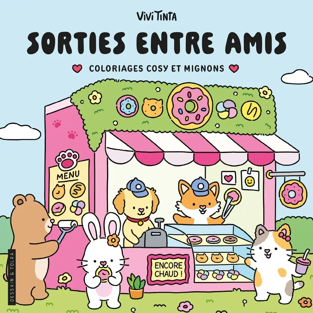 Coloriages cosy et mignons - Sorties entre amis