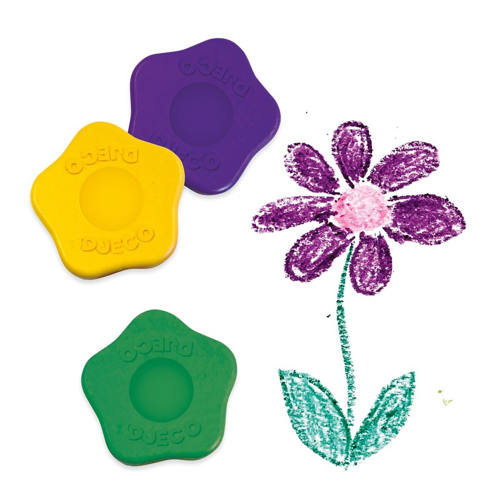 Djeco - 12 crayons fleurs