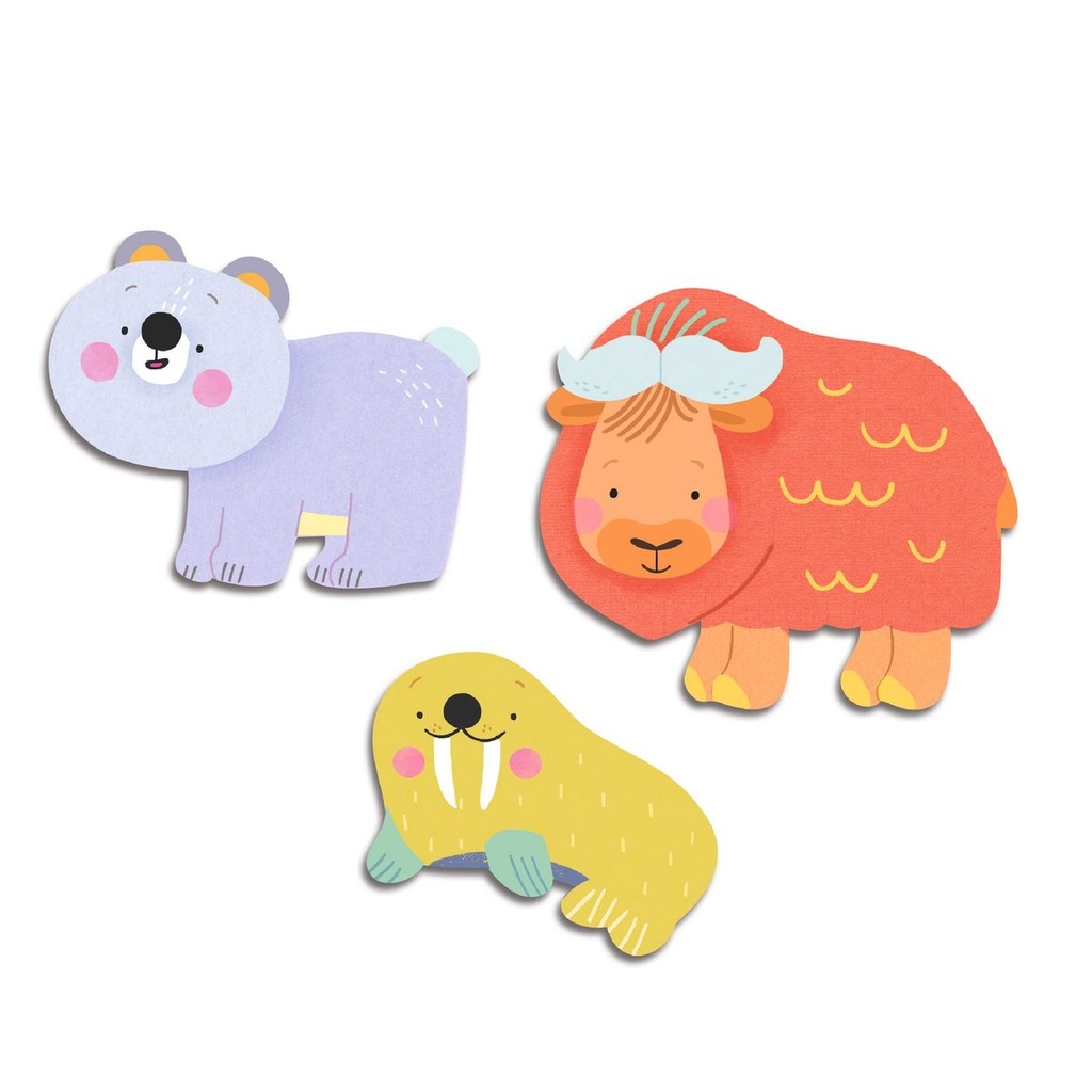 Djeco - Animaux de la banquise stickers