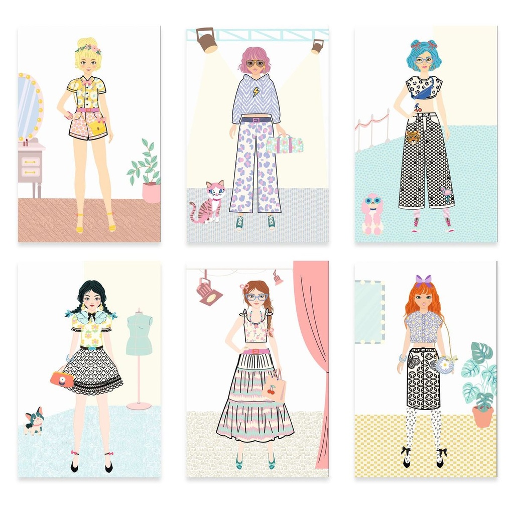 [DJ09848] Djeco - Dessiner une collection-Trendy