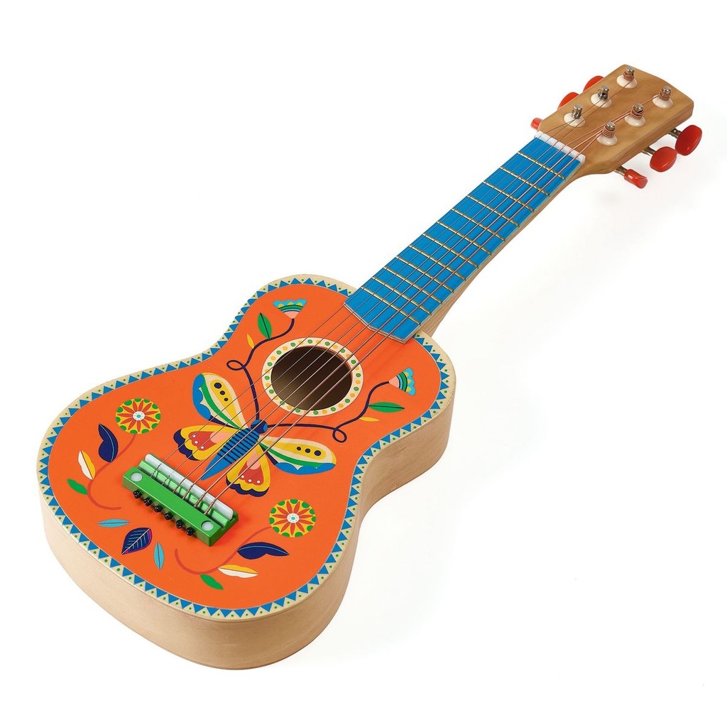 Djeco - Guitare 6 cordes métalliques - Petit Modèle