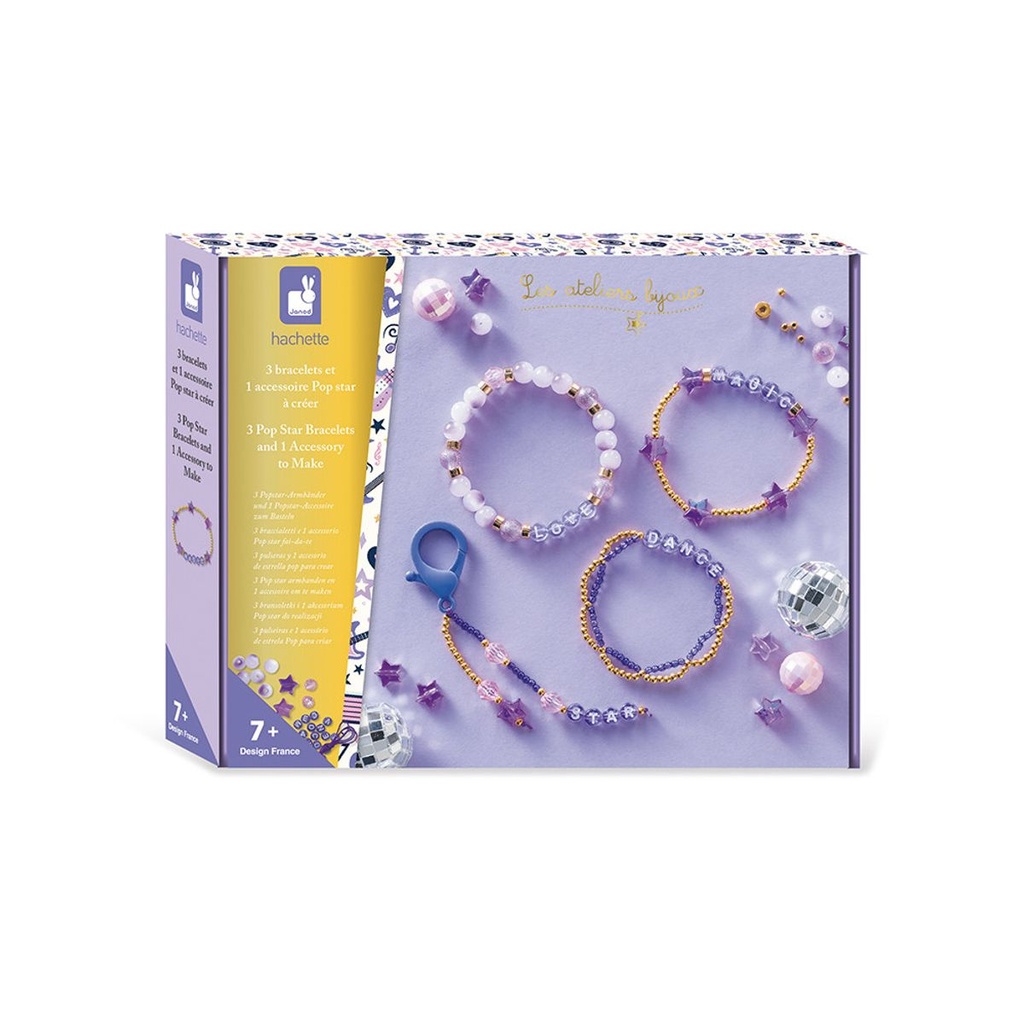 Janod - 3 Bracelets Et 1 Acc. Pop Star A Creer