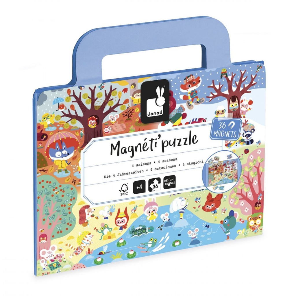 Janod - Magneti'Puzzles - 4 Saisons 36 Pcs