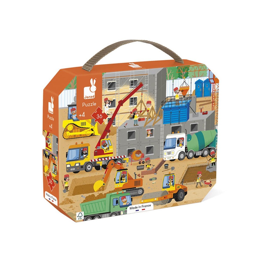 Janod - Puzzle Chantier - 36 Pcs