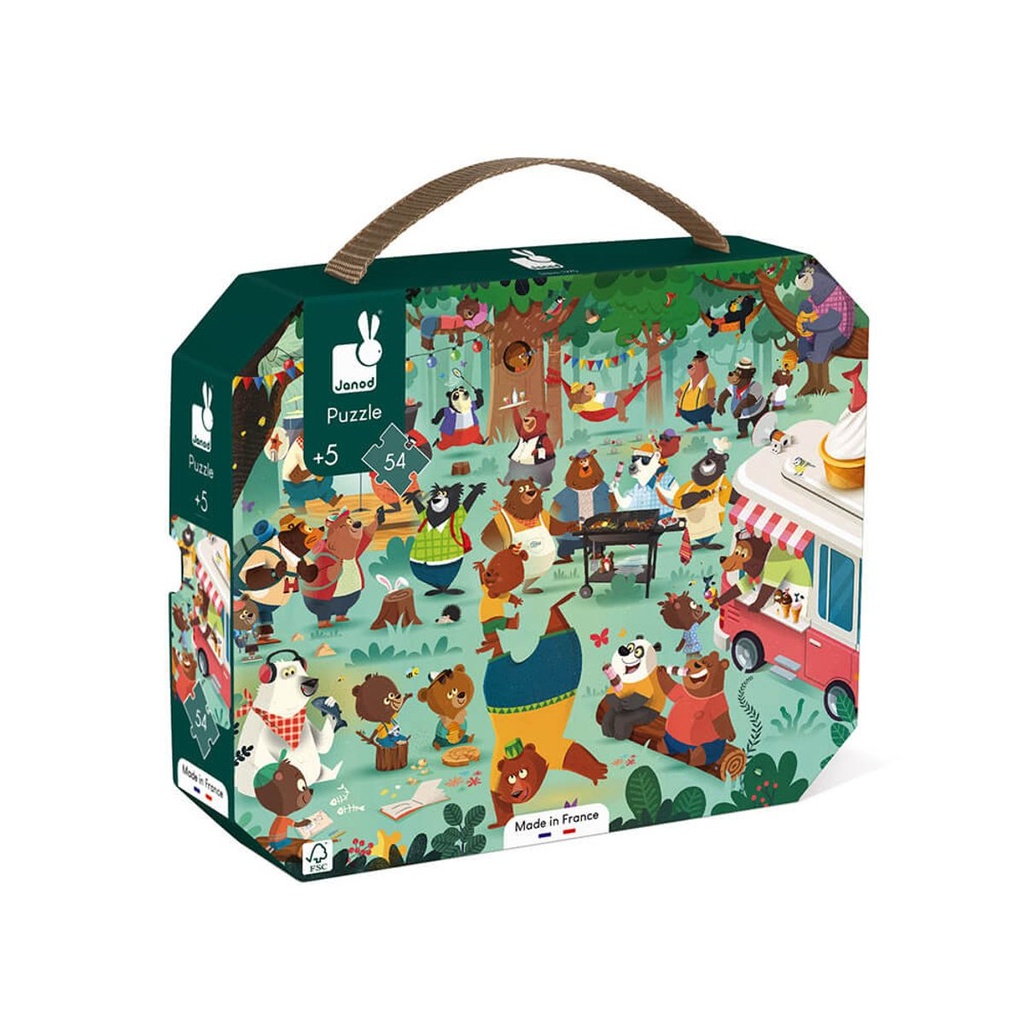 Janod - Puzzle La Cousinade Des Ours - 54 Pcs