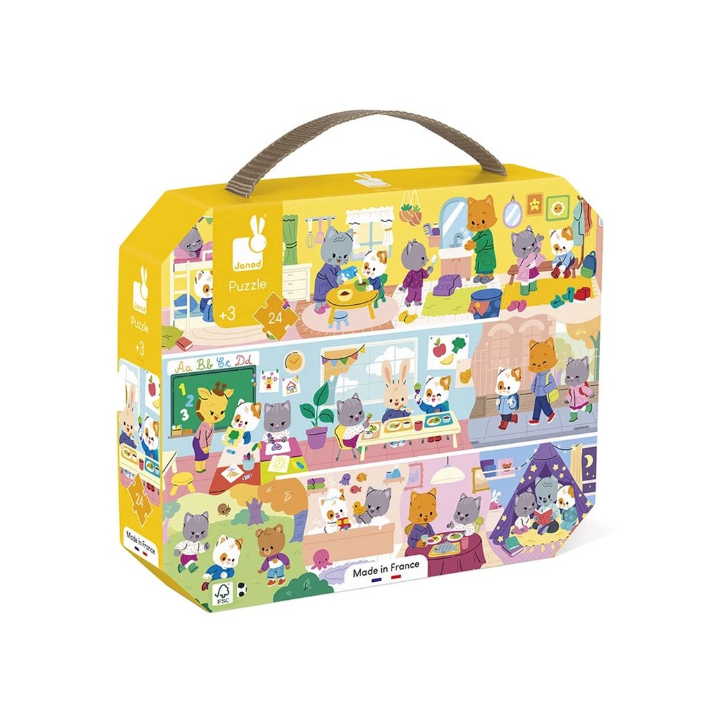 [J02389] Janod - Puzzle Les Rituels - 24 Pcs