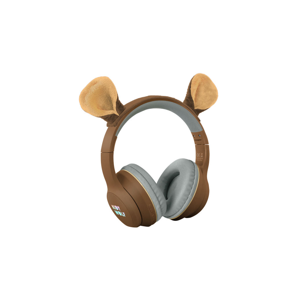 Kidywolf - Casque Audio Bluetooth Et Filaire Avec Oreilles Magnétiques. (KIDYEARS-BT-BEAR)