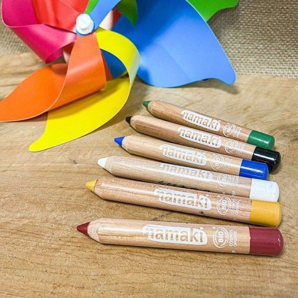 Namaki - Kit 6 crayons de maquillage Arc-en-ciel